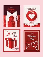 valentines day set vector