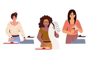 set women multitask vector