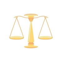 justice balance scale vector