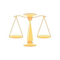 justice balance scale vector