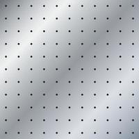 Metal Peg board perforated texture background material with round holes. vector