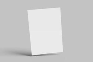 A4 mockup  blank template.3D rendering photo