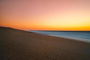 puesta de sol del océano atlántico foto