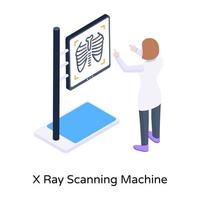 Download scanning machine illustration in premium editable graphics vector