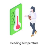 Thermometer isometric vector design