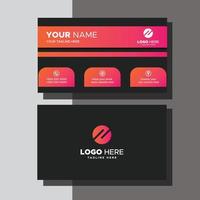 Minimalist And Modern Business Card vector