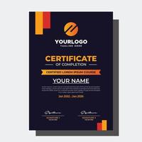 Creative And Minimalist Certificate vector