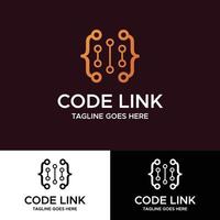 Code Link Logo vector