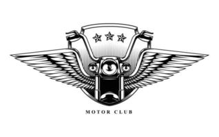 logotipo de vector de club de motor