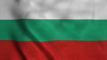 bandera de bulgaria ondeando en el viento. ilustración 3d foto