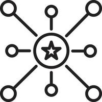 Branch Decentralization distribution icon vector