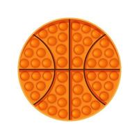 Antistress toy. Basketball. Vector flat illustration isolated