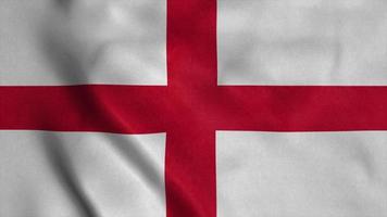 England flag, waving in wind. 3d illustration photo