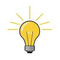 incandescent lamp illustration vector