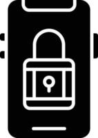 Mobile Security Icon Style vector