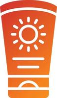 Sun Cream Icon Style vector