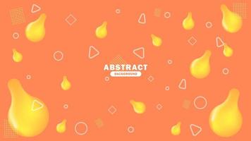 Abstract background template with lemon vector