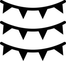 New Year Flags Icon Style vector