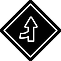 estilo de icono de carretera de fusión vector