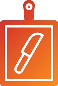 Cutting Board Icon Style vector