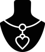 estilo de icono de collar vector