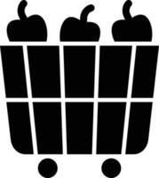 Fruit Cart Icon Style vector