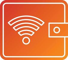 Digital Wallet Icon Style vector
