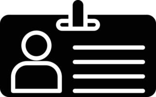 Id Card Icon Style vector