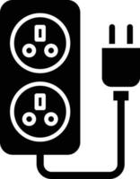 Power Socket Icon Style vector