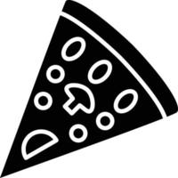 estilo de icono de rebanada de pizza vector