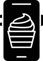 Mobile Food Icon Style vector