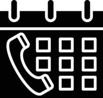 Schedule Call Icon Style vector