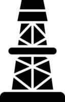 estilo de icono de torre de perforación vector