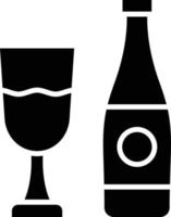 estilo de icono de vino vector