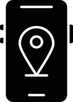 Mobile Map Icon Style vector