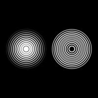 Radio wave wireless set icon white color vector illustration image solid fill outline contour line thin flat style