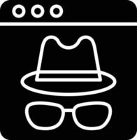 estilo de icono de spyware vector