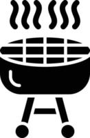 estilo de icono de parrilla vector