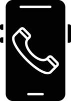 Mobile Call Icon Style vector