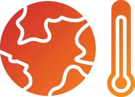 Global Warming Icon Style vector