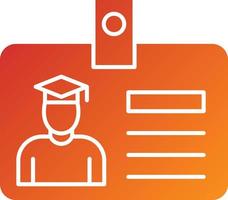 Student Card Icon Style vector