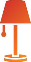 Table Lamp Icon Style vector