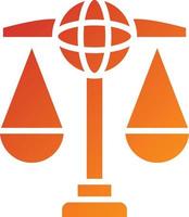 Global Law Icon Style vector