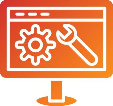 Web Optimization Icon Style vector