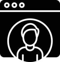 Web User Icon Style vector