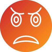 Upset Icon Style vector