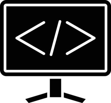 estilo de icono de codificación vector