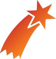 Shooting Star Icon Style vector