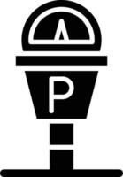 Parking Meter Icon Style vector