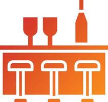 Bar Counter Icon Style vector